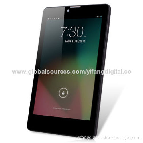 7-inch 3G Tablet PC with Phone Calling Function, MT8382 Quad Core Cortex A7 1.3GHz and Dual Camera